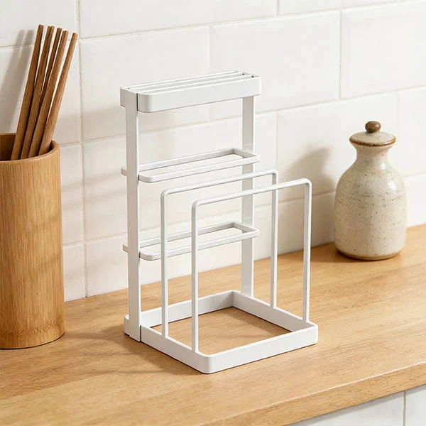 Metal Anti Tip Countertop Knife Block